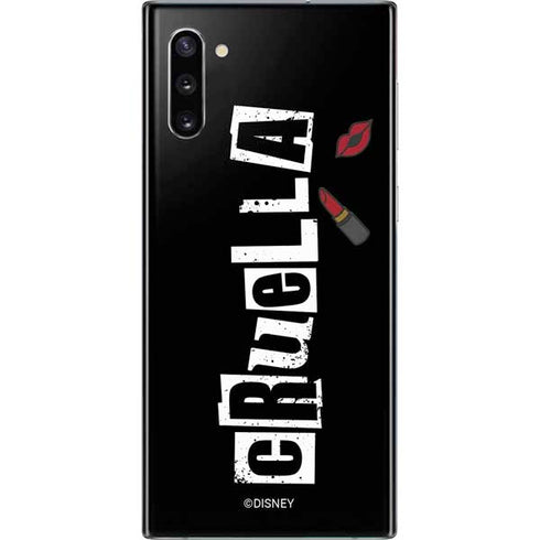 Disney Cruella (2021) Logo and Lipstick Galaxy Note 10 Skin